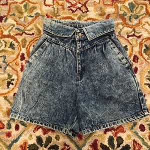 Vintage High Waisted Denim Shorts Size 7